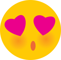 Emoticono cara Enamorada