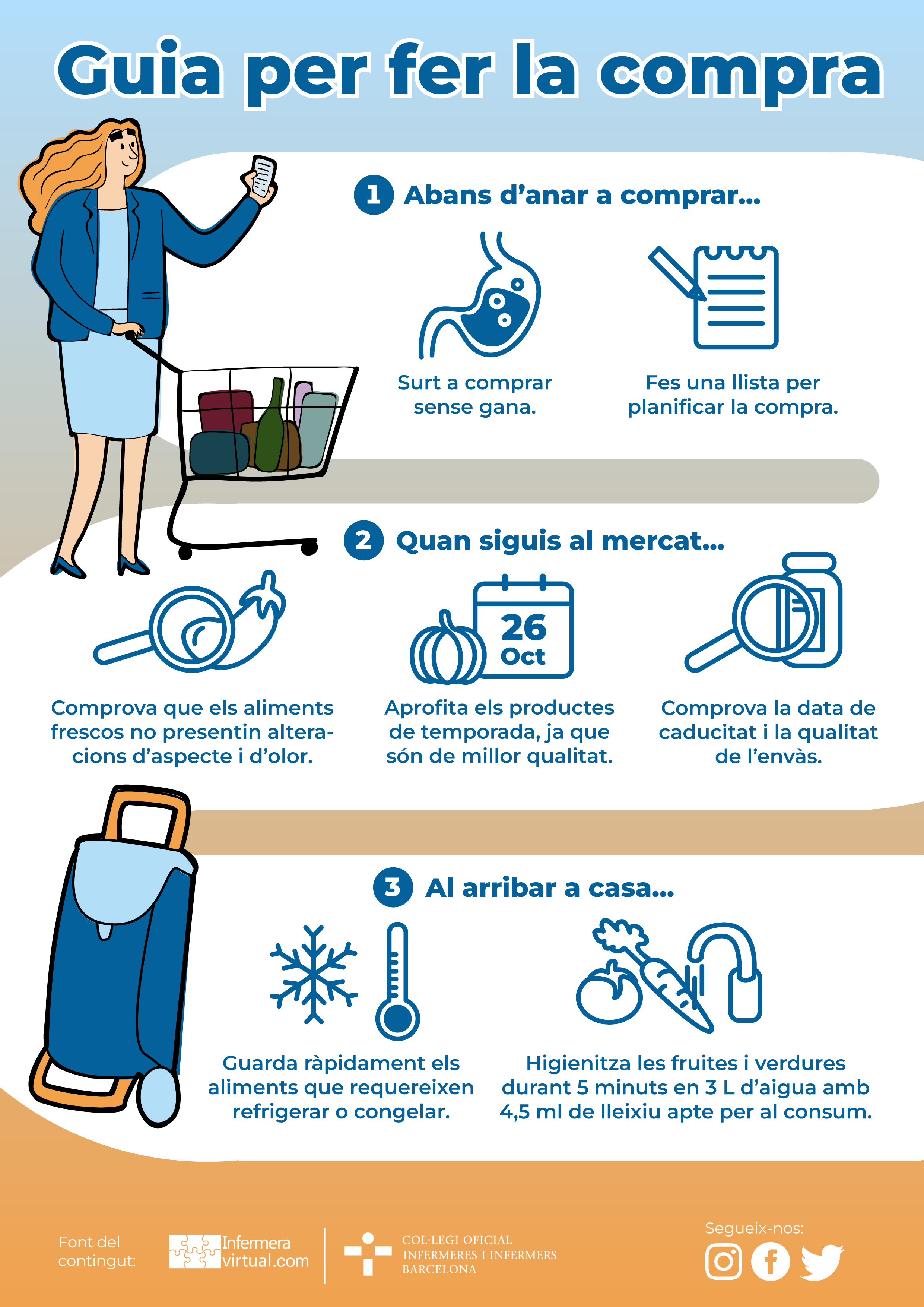 Infografia Guia per fer la compra